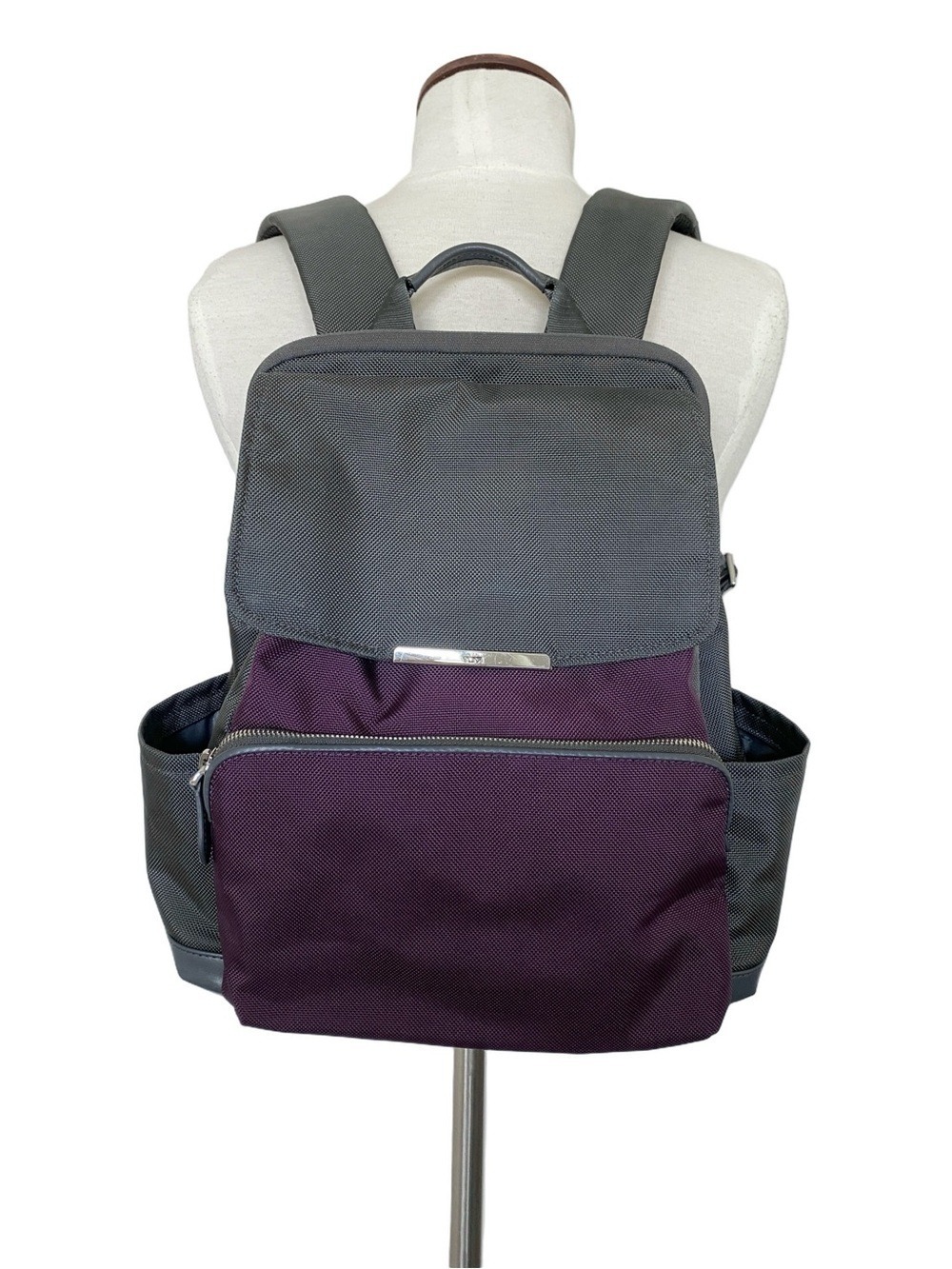 Tumi Ballistic Nylon Small Backpack Grey/Purple
